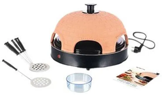 Emerio PO-115984 Pizzarette - pizza oven - terracotta orange