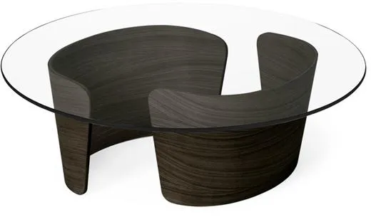 Sibast Furniture No 7 Lounge Sofabord Ø90 Lav Mørk Olieret Eg/Glas